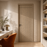Porte de cuisine professionnelle en MDF, design grain de bois, pour appartement, laquée blanche, fourniture pour projets