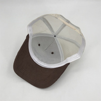 Gorras Trucker de 5 Paneles de Pana YKH, Gorra Trucker con Cierre a Presión y Logotipo Bordado en 3D, Gorras Trucker con Cuerda Frontal