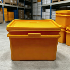 Conteneur carré en plastique PP PE grande capacité, robuste, pour huile moteur, engrais, peinture, étanche - Product Image 1
