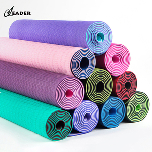 Tapetes de <span class=keywords><strong>Yoga</strong></span> TPE Antideslizantes Ecológicos con Logotipo Personalizado, Producto Duradero y Sostenible - Product Image 2