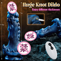 Lecenia Primal Majesty Persona 543g Schwergewichtiger Flüssigsilikon Teleskopischer Vibrierender Intelligenter Stoßender Dildo mit Kabelloser Fernbedienung