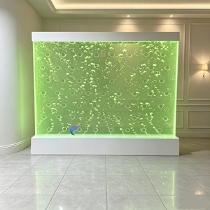 Modern Acrylic Water Bubble Wall Panel Translucent <b>Room</b> <b>Divider</b> Abstract Design Frame Structure LED Lighting - Product Image 1