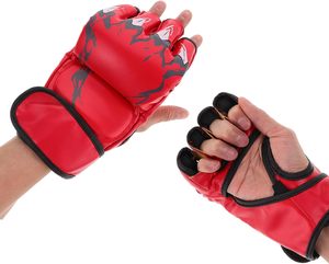 Gants de combat MMA CZFIT en gros, demi-doigts, épais, pour adultes, en PU, personnalisables, pour UFC et Sanda - Product Image 5