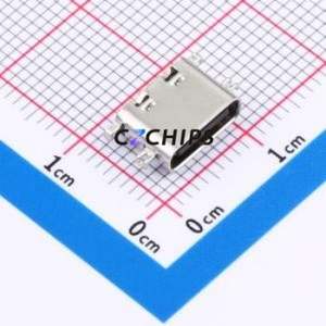 TYPE-C-F02C-1BBWC1.6 USB Connector SMD Connector ( Connector Type: Type-C )( Gender: Female )( Mounting Type: Sink Board ) - Product Image 1