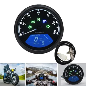 New Universal Xe Máy 12000rmp LCD Đồng Hồ Tốc Độ Đo Dạo Độ Đo Tốc Độ Đo Tốc Độ 1-4 Xi Lanh Xe Máy Đo Xe Máy Kỹ Thuật Số Dash - Product Image 2