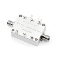 XINQY 50-4000MHz Amplificateur RF à faible bruit LNA 30dB Module à Gain élevé Borne d'alimentation 12V pour la réception de Signal-40C + 70C