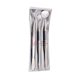 Juego de instrumentos quirúrgicos de acero inoxidable de alta calidad con mango hueco para examen dental: espejo, explorador y pinzas. Proveedor mayorista. - Product Image 6