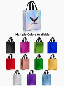 Bolsa de Compras Holográfica Eagle Gift, Color Sólido, Tela No Tejida, Resistente al Agua, con Logotipo, Diseño Moderno - Product Image 1