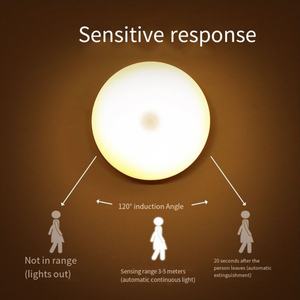 Lumière murale à détecteur de mouvement, lumière nocturne rechargeable par capteur de mouvement intelligent, lampe murale pour la maison - Product Image 2