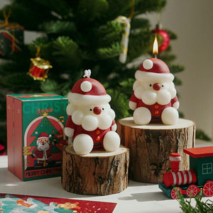 FRHY Vente en gros <span class=keywords><strong>de</strong></span> bougies parfumées faites à la main <span class=keywords><strong>de</strong></span> style Père Noël, ensemble <span class=keywords><strong>de</strong></span> Noël personnalisable sur le thème des fêtes pour la fragrance d'intérieur - Product Image 5