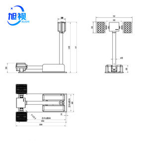 1,2 м 2*250 Вт светодиодная маломощная Автомобильная камера складная телескопическая световая башня Складная Алюминиевая аварийно-спасательная мачта - Product Image 3