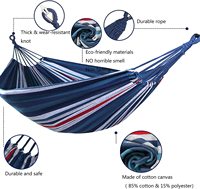 WOQI Nouveau hamac en toile de coton avec sangles d'arbre Sac de transport pour jardin arrière-cour