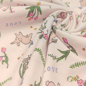 Nueva llegada de material de Jersey estampado de tela de <span class=keywords><strong>Modal</strong></span>/algodón, tejido de Jersey de <span class=keywords><strong>modal</strong></span> y <span class=keywords><strong>spandex</strong></span> supersuave a la venta/ - Product Image 3