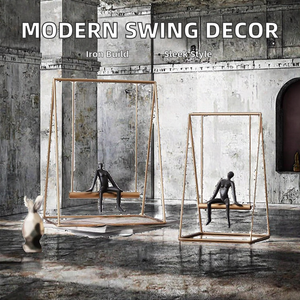 Décorations intérieures modernes en fer, ornements oscillants, sculpture de bureau, accessoires de décoration - Product Image 2