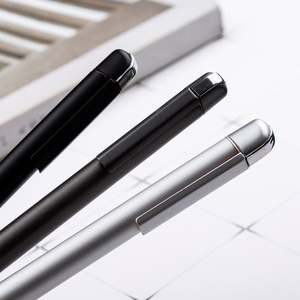 Stylos à bille métalliques personnalisés à encre noire, pointe moyenne, largeur d'écriture 1,0 mm - Product Image 5