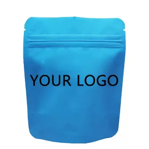 Doypack bolsa de embalagem para crianças, resistente a 3.5, personalizada, estampada, cheiro, à prova de zíper, empacotamento comestível, mylar