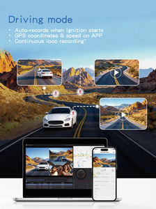 Telecamera da cruscotto professionale 4G con visione notturna superiore a luce nera, doppia lente 1080P, tracciamento GPS e archiviazione cloud - Product Image 4