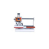 Mini presse à chaud pneumatique pour impression de logos, machine de transfert d'étiquettes 20x20 cm, sublimation double station