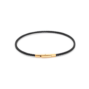 Latest Fashion Jewelry-Adjustable Stainless Steel Gold Buckle 2MM Wire Rope <b>Bracelets</b> Waterproof DIY <b>Bead</b> <b>Bracelet</b> - Product Image 4