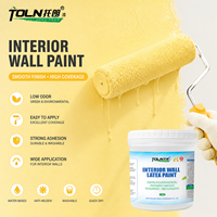 Peinture murale intérieure au latex sans COV, inodore, lavable, anti-moisissure, à base d'eau pour la maison et la chambre - Vente en gros OEM