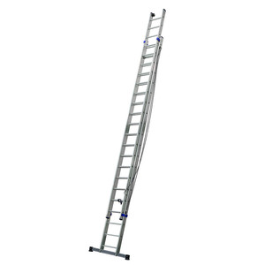 Échelle pliante professionnelle à double extension avec corde pour l'escalade et les travaux domestiques - Product Image 2