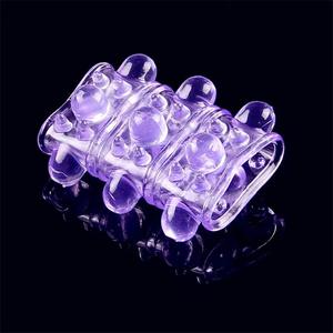 Anillo para Pene de Silicona Suave para Hombre, Funda para Pene con Partículas Grandes, Condón de Cristal - Product Image 3