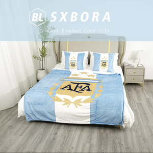 Vente en gros – Nouveauté : Couverture tricotée 100 % polyester, motif argentin, confortable, douce et légère, style écossais, personnalisable, toutes saisons - Product Image 6