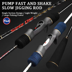 LUTAC <span class=keywords><strong>SEVEN</strong></span> SEAS 1 Section Fast Action XH Power Solid Carbon Fuji "A" Ring Slow Rock Abyssal Sea Inshore Sea Fishing Jigging Rod - Product Image 2