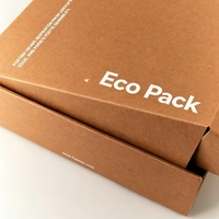 Boîte d'expédition carrée petite en carton ondulé rigide recyclable rose personnalisée pour e-commerce, impression sur mesure, faible MOQ, en stock