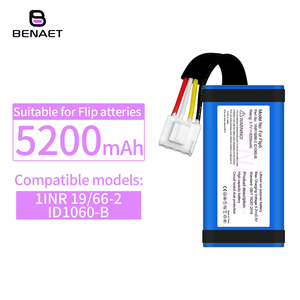 แบตเตอรี่ลิเธียมโพลิเมอร์แท้ 3.7V 5200mah รุ่น 1INR 19/66-2 ID1060-B สำหรับ<span class=keywords><strong>ลำโพง</strong></span>บลูทูธ <span class=keywords><strong>JBL</strong></span> <span class=keywords><strong>Flip</strong></span> <span class=keywords><strong>5</strong></span> - Product Image 2