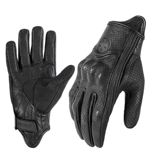Guantes de Motociclismo SUOMY, Vintage, de Cuero Genuino, con Pantalla Táctil, para Motocross, MTB, Ciclismo, de Piel de Cabra - Product Image 1