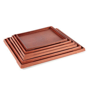 Japanese Style Rectangular <b>Tray</b> Wood Grain Finish Hotel <b>Tea</b> Restaurant Serving <b>Trays</b> Commercial Use - Product Image 3