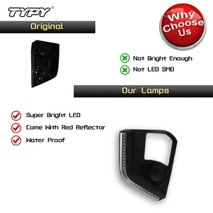TYPY, 2 uds., luces de circulación diurna LED DRL para Mitsubishi Triton L200, cubierta de lámpara antiniebla con lámpara de señal de giro amarilla 2017 2018 2019 - Product Image 3