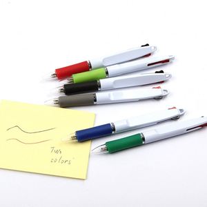 Vente flash, impression publicitaire bon marché, stylo à bille en plastique à 2 couleurs d'encre avec logo personnalisé - Product Image 2