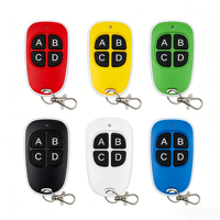 Télécommande de porte 433 MHz, 4 touches, télécommande universelle pour garage, télécommande de clonage, télécommande de portail électrique, duplicateur