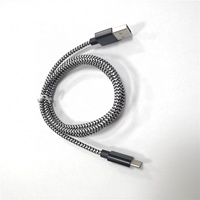 Câble de charge rapide USB A vers USB C tressé en nylon vert OEM