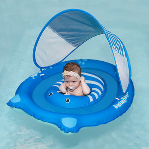 <span class=keywords><strong>Flotador</strong></span> Inflable para Bebés con Forma de Oso Azul Swimbobo, Producto en Oferta para el Verano, Asiento Flotante para Niños con Toldo - Product Image 5