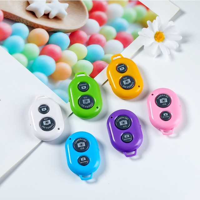 For Android IOS Blue Tooth Smartphone Camera Selfie Remote Shutter Accessories Smart Controller Mobile Phone Remote Control