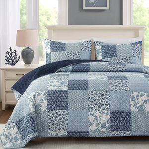 Parure de lit BOYA imprimée avec de belles coutures, 100 % polyester, écologique, toutes saisons, avec housse de lit respirante - Product Image 1