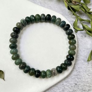 Bracelet en pierre naturelle avec perles de verre colorées, géométrie sacrée, livraison rapide, prix progressif - Product Image 3