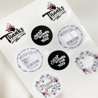 Étiquettes en papier artistique personnalisées, autocollants imperméables, estampage à chaud en or, étiquette avec logo d'entreprise, autocollants ronds de remerciement pour les petites entreprises