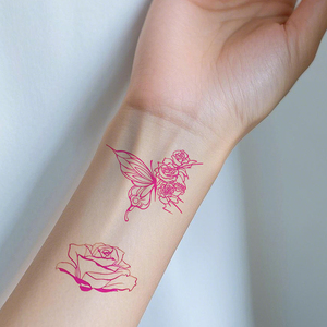 Autocollants de <span class=keywords><strong>tatouage</strong></span> temporaire motif lèvres rouges, cœur, léopard, rose – Sexy et élégants <span class=keywords><strong>pour</strong></span> la Saint-Valentin – Tatouages temporaires imperméables - Product Image 6