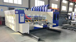 Imprensa De Impressão Automática Flexo Printer Slotter Rotary Die Cutter Caixa De Papelão Ondulado Que Faz A Máquina