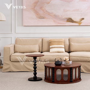 Muebles Wabi Sabi, Sofá Moderno Tapizado, Tono Natural, Diseño Minimalista para Interiores Relajados - Product Image 5