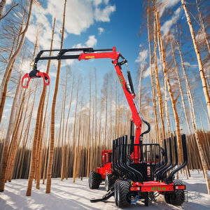 Bras pliant ATV journalisation précise des bûches derrière le treuil robuste à 4 cylindres rotatifs Base légère <span class=keywords><strong>Grappin</strong></span> <span class=keywords><strong>forestier</strong></span> Remorques à bûches - Product Image 2