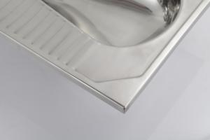 Prix de gros, design antidérapant, facile à nettoyer, <span class=keywords><strong>tabouret</strong></span> de toilette pour prison, toilette à la turque de haute qualité en acier inoxydable - Product Image 2