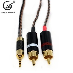 Câble d'extension et de mise à niveau <span class=keywords><strong>HIFI</strong></span> pour haut-parleur de guitare, audio auxiliaire, <span class=keywords><strong>casque</strong></span> et écouteurs, 8 conducteurs OCC 3,8 mm, XSSH OEM ODM DIY - Product Image 4