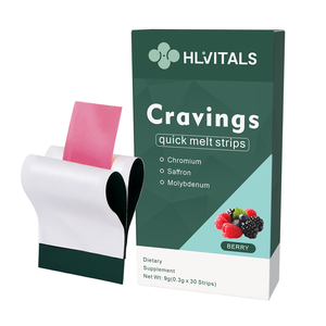 Cravings Control Quick Melt Strips with Chromium <b>Saffron</b> Molybdenum for Appetite Support Dietary <b>Supplement</b> - Product Image 1