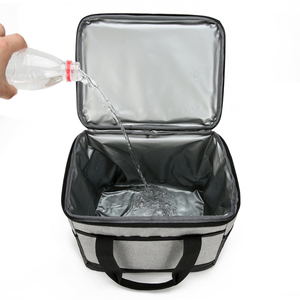 12/18 Có Thể Nhôm Lá Đen Cách Điện Túi Lạnh Mềm Xách Tay Lớn Cách Nhiệt Ăn Trưa Mát Nóng Lạnh Phong Cách Thời Trang - Product Image 5