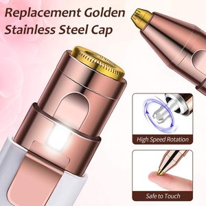BZ-202B 2 in 1 <b>Mini</b> <b>Lipstick</b> Style Women Electric Hair Remover Nose Hair Trimmer Portable Facial Hair Removal Device - Product Image 4